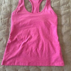 Beyond Yoga pink racerback tank top size small